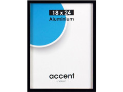 CADRE ACCENT ALUMINIUM NOIR 18X24 NIELSEN