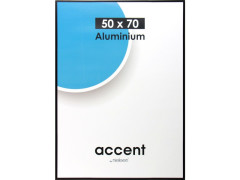 CADRE ACCENT ALUMINIUM NOIR 50X70 NIELSEN