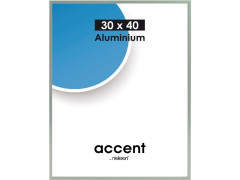 CADRE ACCENT NICKEL 30 X 40 CM GRIS