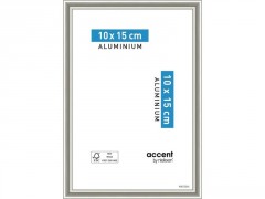 CADRE ALU ACCENT NICKEL MAT 10X15