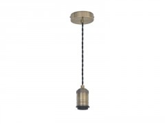 MONTURE IONE E27 60W METAL LAITON PATINE
