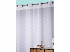 VOILAGE LISA POLYEST 140X260 BLANC