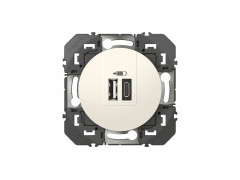 PRISE CHARGEUR USB DOOXIE BLANC