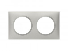 PLAQUE CARREE DOOXIE ALUMINIUM 2 POSTE