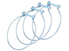 COLLIERS DE FIXATION ACIER D80 X4