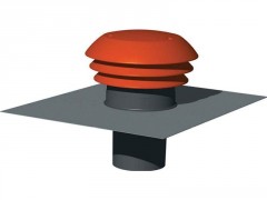 CHAPEAU TOITURE TUILE PVC D125