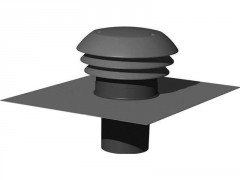 CHAPEAU TOITURE ARDOISE PVC D125