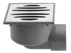 SIPHON DE DOUCHE A L' ITALIENNE 100X100 MM INOX