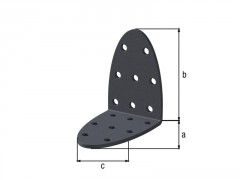 EQUERRE MULTI TROUS GALVA 60X60MM