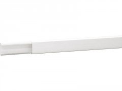 MOULURE 10X20 PVC 2M BLANC 1PX