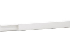 MOULURE 10X20 PVC 2M BLANC 1PX
