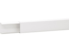 MOULURE 10X30 PVC 2M BLANC 1PX