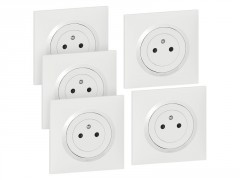 PRISE AVEC TERRE AFFLEURANTE DOOXIE BLANC COMPLET LOT5
