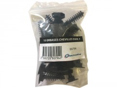 EMBASE CHEVILLE LARGE 9 NOIR LOT DE 10
