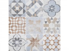 CARRELAGE SOL ET MUR EXTERIEUR NEO VILLA 20X20 CM MIX COULEURS 1,42M2