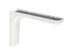 EQUERRE 80X117MM ACIER PLASTIFIE BLANC