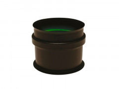 TAMPON PLEIN APOLLO DOUBLE PAROI NOIR DIAMETRE 125 MM