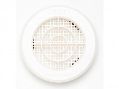 GRILLE AERATION CLIPSER   80MM ABS BLANC