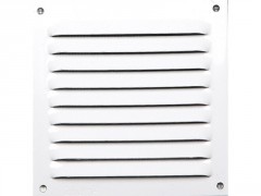 GRILLE AERATION VISSER  100X100MM ALU + MOUSTIQUAIRE