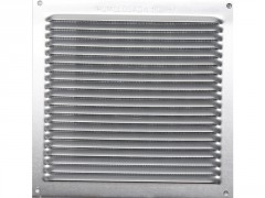 GRILLE AERATION VISSER  170X170MM ALU + MOUSTIQUAIRE