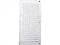 GRILLE AERATION VISSER  200X100MM ALU + MOUSTIQUAIRE