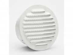 GRILLE AERATION 120 ALU BLANC  + MOUSTIQUAIRE