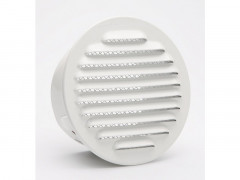 GRILLE AERATION 80 ALU BLANC  + MOUSTIQUAIRE