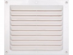 GRILLE AERATION VISSER  146X175MM ABS + MOUSTIQUAIRE