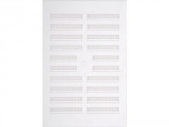 GRILLE AERATION VISSER  REGLABLE  193X289MM ABS + MOUSTIQUAIRE