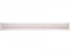 GRILLE AERATION ENCASTRER  40X483MM ABS + MOUSTIQUAIRE