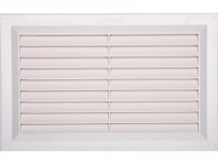 GRILLE AERATION VISSER  165X260MM ABS + MOUSTIQUAIRE