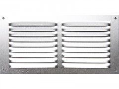 GRILLE AERATION VISSER  100X200MM ALU + MOUSTIQUAIRE