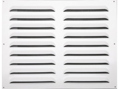 GRILLE AERATION VISSER  400X500 ALU + MOUSTIQUAIRE