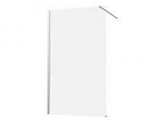 PAROI DE DOUCHE ITALIENNE VERRE TRANSPARENT CHROME 80CM EP 8MM REMIX