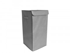 PANIER A LINGE PLIABLE GRIS GRANIT3 54L L30XP30XH55 CM