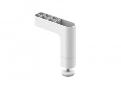 PIEDS REMIX PR MBLE 3 TIROIRS BLANC HAUTEUR 9.8 A 12.8 CM X2