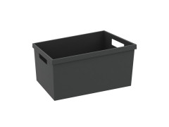 BOITE L PLASTIQUE 30X20X14,7CM GRIS