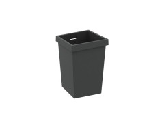 BOITE S PLASTIQUE 10X10X14,7CM GRIS