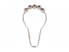 ANNEAU DE DOUCHE MÉTAL LOT DE 12 CHROME