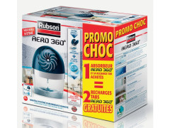 ABSORDEUR D HUMIDITE RUBSON + 3 TABLETTES DONT 2 GRATUITES