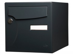 BOITE A LETTRES ANIMATION 1 PORTE ANTHRACITE