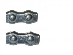 SERRE-CABLE PLAT DOUBLE 4MM INOX A4 / AISI 316