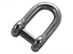 MANILLE DROITE VIS SIX PANS 6MM INOX A4 / AISI 316