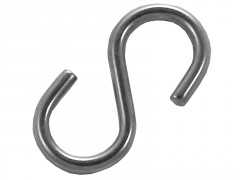 CROCHET "S" SYMETRIQUE 3MM INOX A4 / AISI 316
