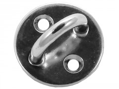 PONTET SUR PLATINE RONDE 6MM INOX A4 / AISI 316