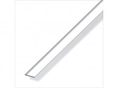 PLAT 20 MM ALUMINIUM BRILLANT 1M