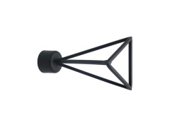 EMBOUTS METAL D20 DESIGN TRIANGLE NOIR MAT INSPIRE X2