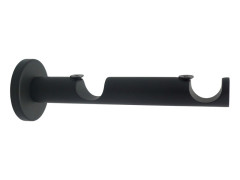 SUPPORTS METAL D20 DESIGN TIGE DOUBLE 54/134  NOIR MAT INSPIRE X2