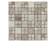 MOSAIQUE SOL & MUR ARTENS COTTAGE GRIS 30X30CM