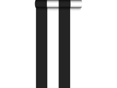 PAPIER PEINT VINYLE INTISSE RAYURE NOIR BLANC